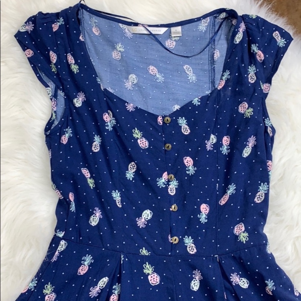 LC Lauren Conrad Pineapple Printed Romper